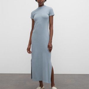Club Monaco Tea Dyed Mockneck Rib Dress - XS